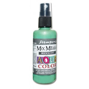 Краска-спрей "Aquacolor Spray" KAQ032 аквамарин перламутр, Stamperia, 60 мл Краска-спрей "Aquacolor Spray" KAQ032 аквамарин перламутр, Stamperia, 60 мл